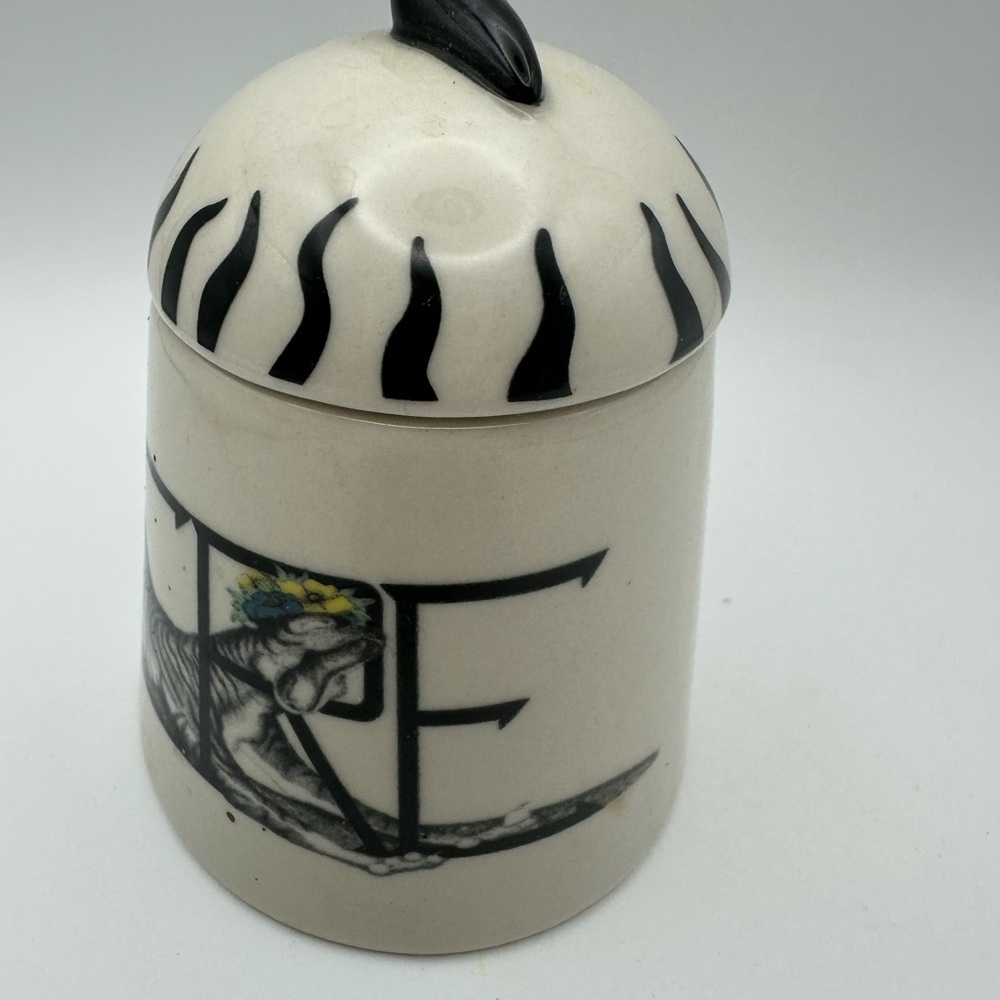 Anthropologie Zebra Ceramic Sugar Jar - Picture 5 of 15